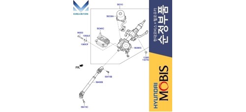 MOBIS COLUMN UPPER JOINT HYUNDAI SANTA FE 2012-18